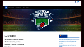 What 100yards.com website looked like in 2019 (4 years ago)