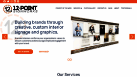 What 12pointsignworks.com website looked like in 2019 (4 years ago)