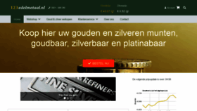 What 123edelmetaal.nl website looked like in 2019 (4 years ago)