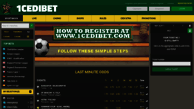 What 1cedibet.com website looked like in 2019 (4 years ago)
