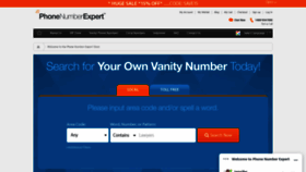 What 1-800numbers.com website looked like in 2019 (4 years ago)