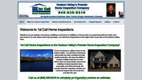 What 1stcallhomeinspectionsinc.com website looked like in 2019 (4 years ago)