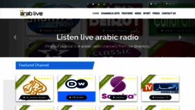 What 1arablive.com website looked like in 2019 (4 years ago)