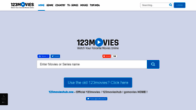 What 123movieshub.one website looked like in 2019 (4 years ago)