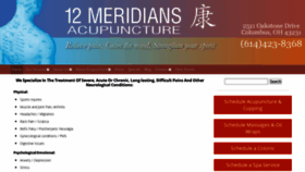 What 12meridiansacupuncture.com website looked like in 2019 (4 years ago)
