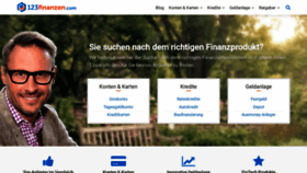 What 123finanzen.com website looked like in 2019 (4 years ago)