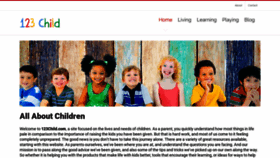 What 123child.com website looked like in 2019 (4 years ago)