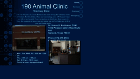 What 190animalclinic.com website looked like in 2019 (4 years ago)