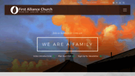 What 1stalliancechurch.com website looked like in 2019 (4 years ago)