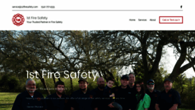 What 1stfiresafety.com website looked like in 2019 (4 years ago)