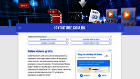 What 10youtube.com.br website looked like in 2019 (4 years ago)
