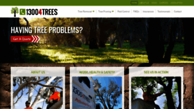 What 13004trees.com.au website looked like in 2019 (4 years ago)