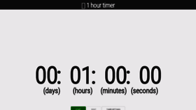 What 1.hour-timer.com website looked like in 2019 (4 years ago)