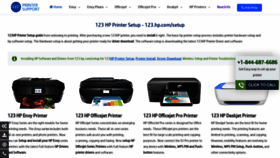 What 123-hp-printer.com website looked like in 2020 (4 years ago)