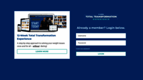 What 12weektotaltransformationexperience.com website looked like in 2020 (4 years ago)