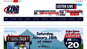 What 1310kzrg.com website looked like in 2020 (4 years ago)