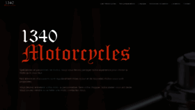 What 1340-motorcycles.com website looked like in 2020 (4 years ago)