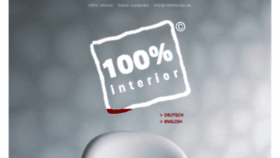 What 100interior.de website looked like in 2020 (4 years ago)