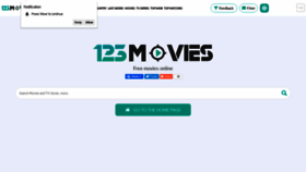 What 123movies.pics website looked like in 2020 (4 years ago)