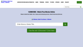 What 123-movies.com website looked like in 2020 (4 years ago)