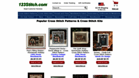 What 123stitch.com website looked like in 2020 (4 years ago)