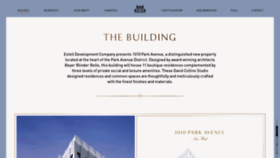 What 1010parkavenue.com website looked like in 2020 (4 years ago)