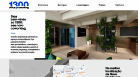 What 1300coworking.com.br website looked like in 2020 (4 years ago)