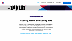 What 19thnews.org website looked like in 2020 (4 years ago)