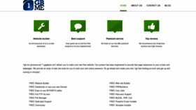 What 1gb.me website looked like in 2020 (4 years ago)