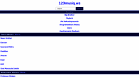 What 123musiq.ws website looked like in 2020 (4 years ago)