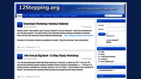 What 12stepping.org website looked like in 2020 (4 years ago)