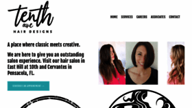 What 10thavenuehair.com website looked like in 2020 (4 years ago)