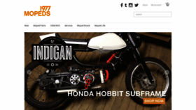 What 1977mopeds.com website looked like in 2020 (4 years ago)