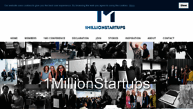 What 1millionstartups.com website looked like in 2020 (4 years ago)