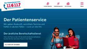What 116117info.de website looked like in 2020 (4 years ago)