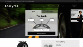 What 123tyres.co.uk website looked like in 2020 (4 years ago)