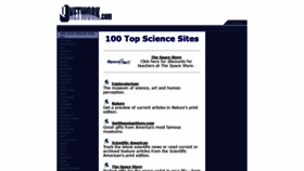 What 100topsciencesites.com website looked like in 2020 (4 years ago)