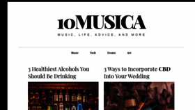 What 10musica.com website looked like in 2020 (4 years ago)