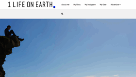 What 1lifeonearth.com website looked like in 2020 (4 years ago)