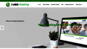 What 1usdhosting.com website looked like in 2020 (4 years ago)