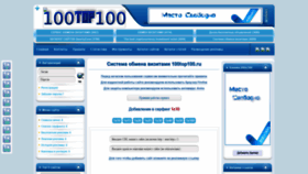 What 100top100.ru website looked like in 2020 (4 years ago)