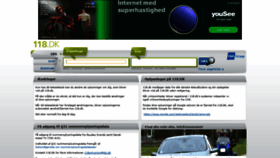What 118.dk website looked like in 2020 (4 years ago)