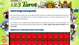 What 123-tarot.com website looked like in 2020 (4 years ago)