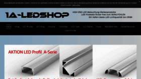 What 1a-ledshop.at website looked like in 2020 (4 years ago)