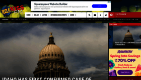 What 1035kissfmboise.com website looked like in 2020 (5 years ago)
