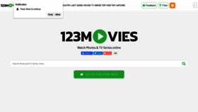What 123movies.domains website looked like in 2020 (4 years ago)