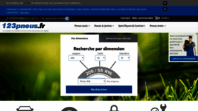 What 123pneus.fr website looked like in 2020 (6 years ago)
