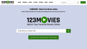 What 123movies.blue website looked like in 2020 (4 years ago)