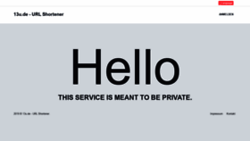 What 13u.de website looked like in 2020 (5 years ago)