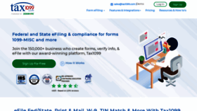 What 1099cloud.com website looked like in 2020 (4 years ago)